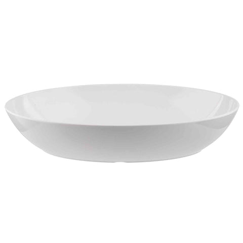 TableCraft 10187W Sierra Grande 25 Qt. White Round Melamine Serving Bowl