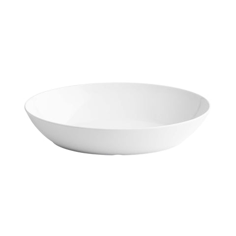 TableCraft 10187W Sierra Grande 25 Qt. White Round Melamine Serving Bowl
