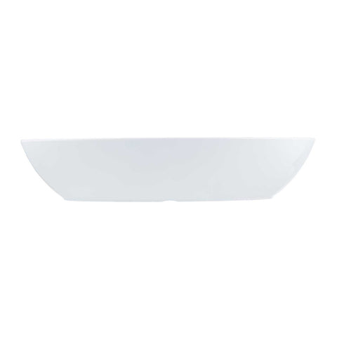 TableCraft 10187W Sierra Grande 25 Qt. White Round Melamine Serving Bowl