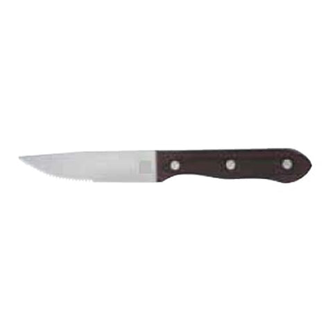 ZWILLING J.A. HENCKELS 39043-000 4.5" Jumbo Steak Knife with Dark Brown Pakka Wood Handle