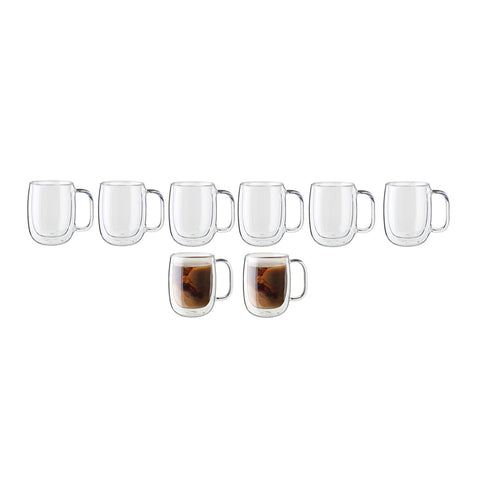 ZWILLING 1019454 Sorrento Plus Double-Wall Coffee Glass Mug Set
