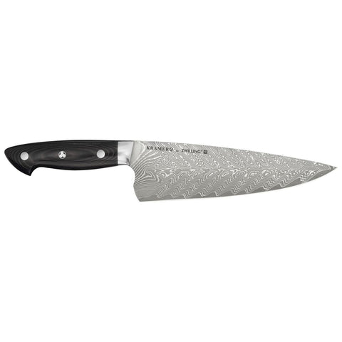 Zwilling 1019622 8-Inch Kramer Euroline Chef's Knife with Black Linen Micarta Handle