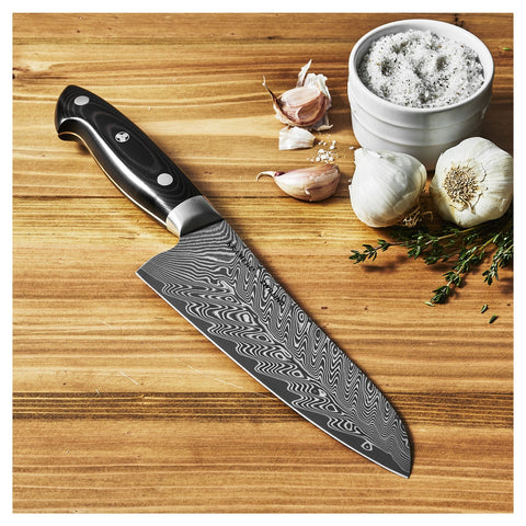 ZWILLING J.A. HENCKELS 1019634 Kramer Euroline Stainless Damascus 7 Inch Santoku Knife