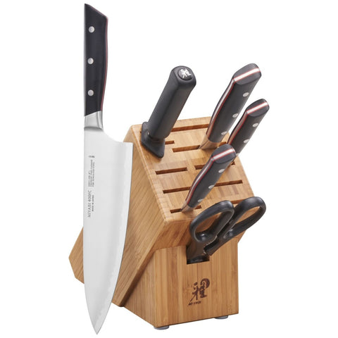 Miyabi 1019681 Evolution 7-Piece Knife Set with Wood Block