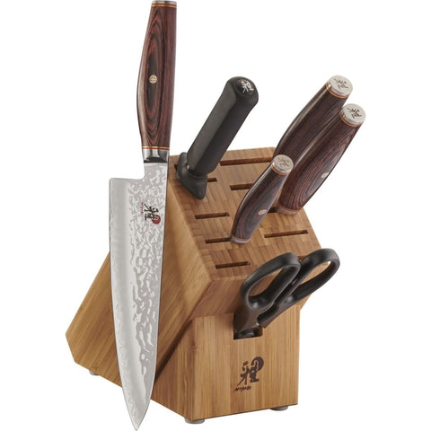 Miyabi 1019814 Artisan 7-Piece Knife Set with Bamboo Block