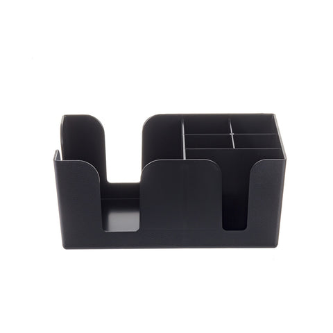 Tablecraft Products 101 Bar Caddy, 6-Compartment ABS Plastic Organizer