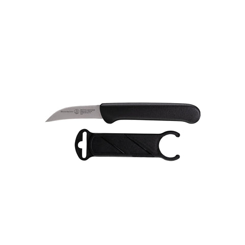 Messermeister 103/B Black Bird's Beak Paring Knife with Matching Sheath, 2.5"