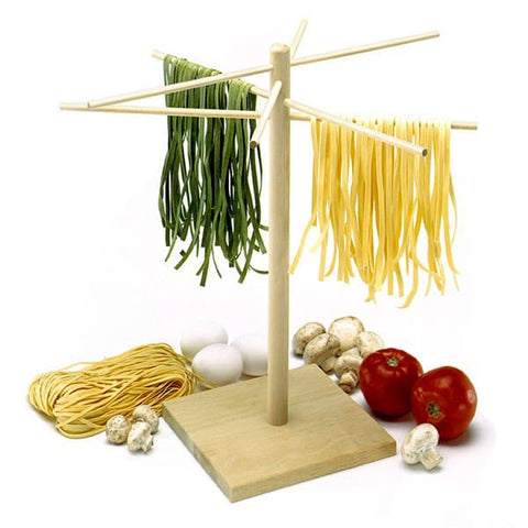 Norpro 1048 Pasta Drying Rack - 8-Arm Rubberwood, 16.5 In Tall