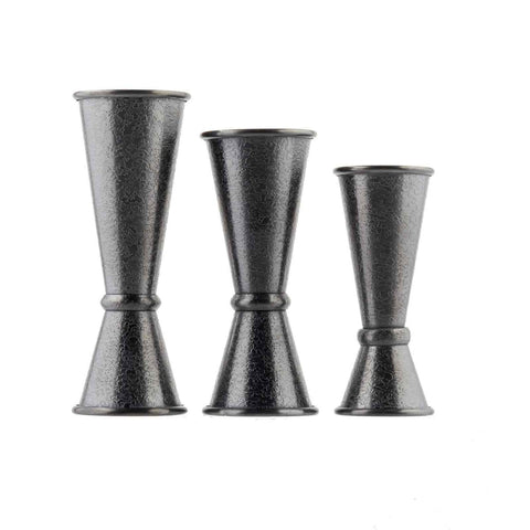 TableCraft 10560 Premium Japanese Jigger, 0.5 oz / 1 oz, Black Acid-Etch Finish