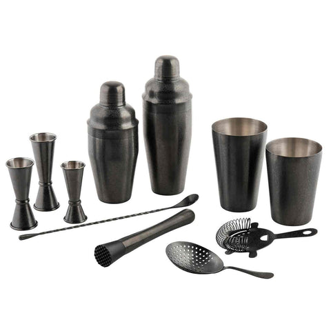 Tablecraft Products 10560 Japanese Jigger, 0.5 oz / 1 oz, Black Acid-Etch Finish