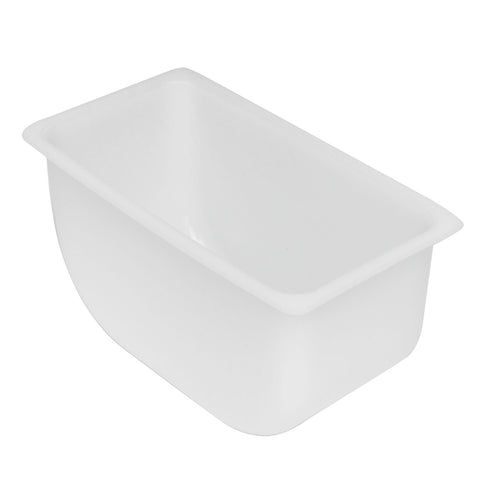 Tablecraft Products 105 - 1 Pint Condiment and Garnish Holder Insert, White Plastic