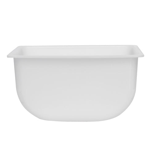 Tablecraft Products 105 - 1 Pint Condiment and Garnish Holder Insert, White Plastic