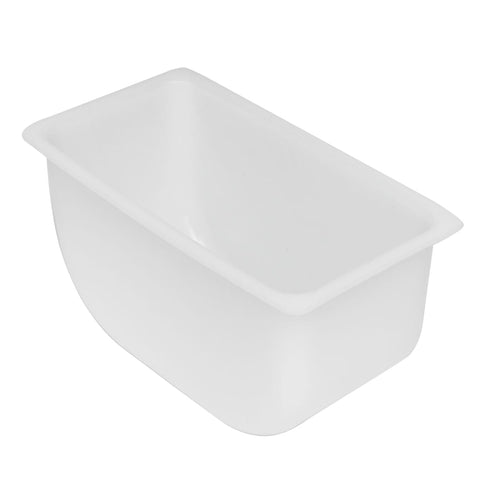 Tablecraft Products 105 - 1 Pint Condiment and Garnish Holder Insert, White Plastic