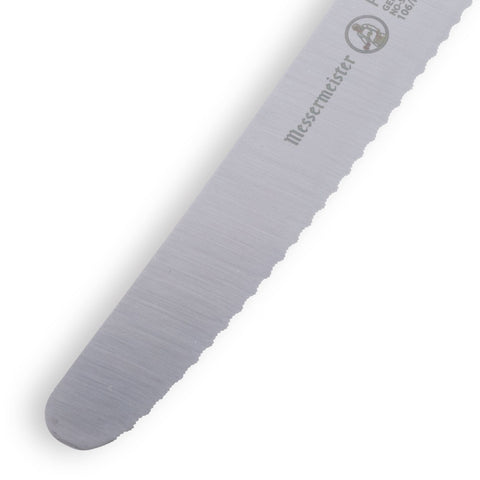 Messermeister 106/R Red Serrated Tomato Knife with Matching Sheath, 4.5"
