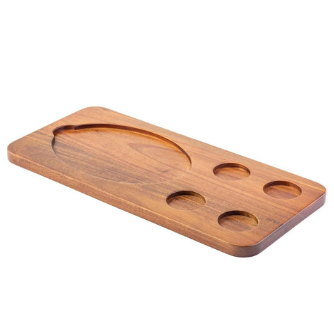 Tablecraft Products 10709 Rectangular Fajita Serving Board, Acacia Wood, 18.5" x 8.75"