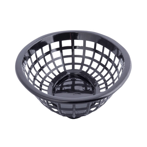 Tablecraft Products 1071BK Oval Side Order Basket, Black Polyethylene, 8 x 5-1/4 x 2