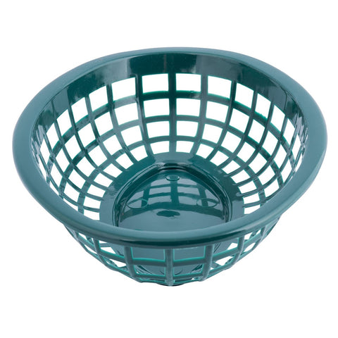 Tablecraft 1071FG Oval Side Order Basket, Forest Green, 8" x 5-1/4" x 2\" Polyethylene