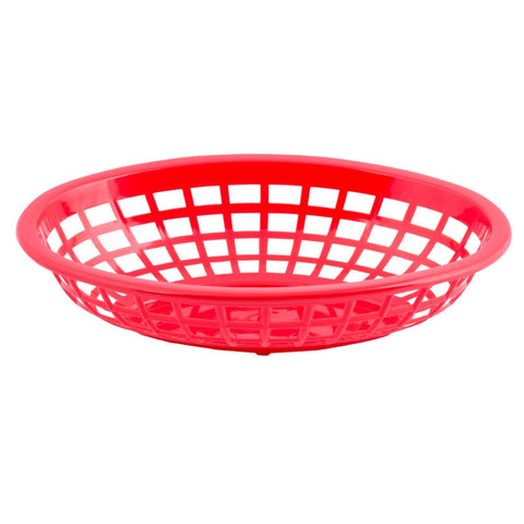 Tablecraft Products 1071R Oval Side Order Basket, Red