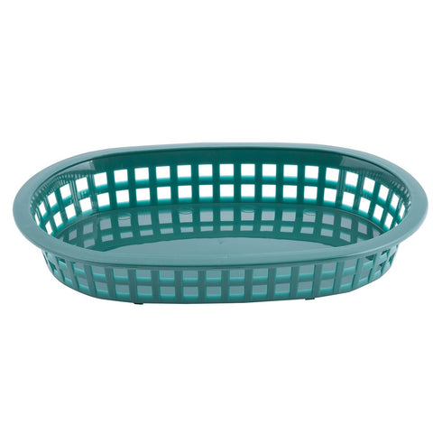 TableCraft 1073FG Forest Green Oval A La Carte Basket