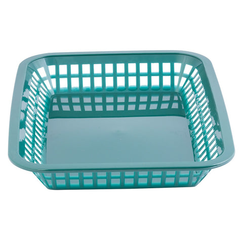 TableCraft Products 1077FG Grande Platter Fast Food Basket, Forest Green Polypropylene