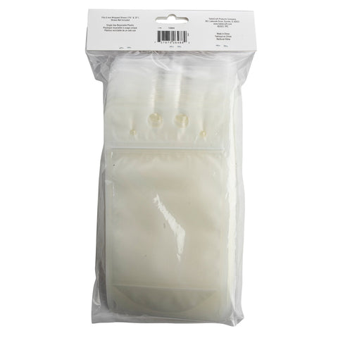 TableCraft Products 10884 16 oz To-Go Beverage Pouch, Polyethylene, 50/Pack