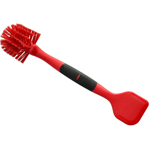 Norpro 1088R Scrub Brush/Scraper, Red, 13 x 3 x 2.5 in