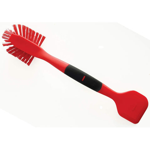 Norpro 1088R Scrub Brush/Scraper, Red, 13 x 3 x 2.5 in