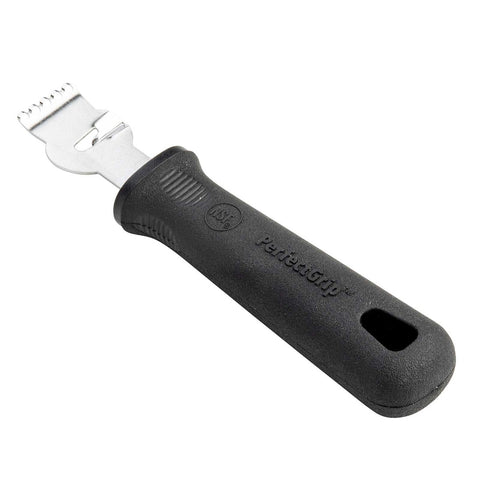 Tablecraft Products 10990 PerfectGrip Zester/Lemon Peeler, 5 3/4\" Black Ergonomic Handle