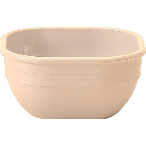 Cambro 10CW133 Camwear 9.4 oz. Square Polycarbonate Bowl - Beige
