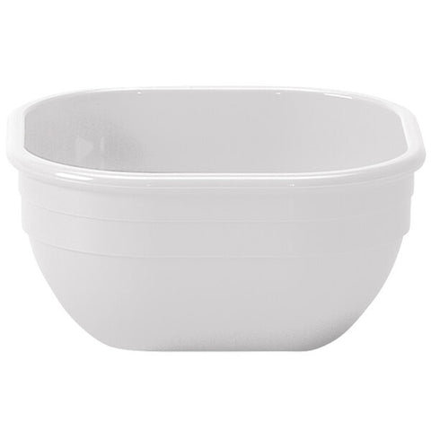 Cambro 10CW148 Camwear 9.4 oz. White Square Polycarbonate Bowl