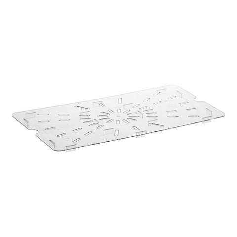 Cambro 10CWD135 Camwear Full Size Clear Polycarbonate Drain Shelf