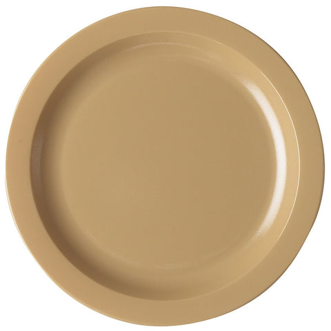 Cambro 10CWNR133 Camwear 10" Beige Narrow Rim Polycarbonate Plate