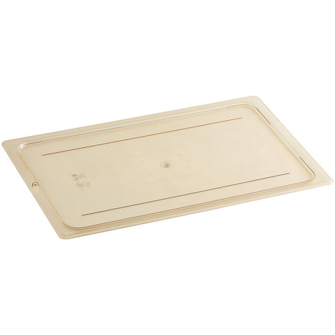 Cambro 10HPC150 H-Pan Full Size Amber High Heat Flat Lid