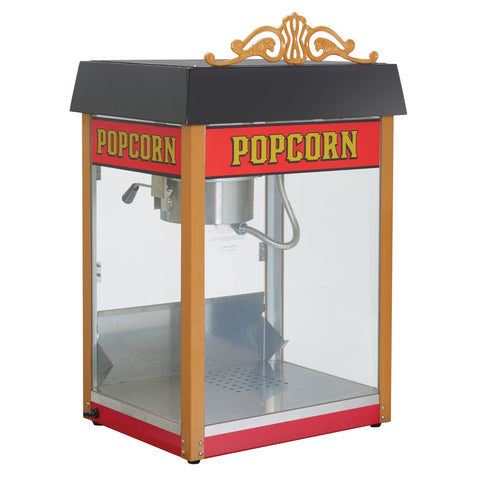 Winco 11060 Street Vendor Countertop Popcorn Machine, 6 oz Kettle