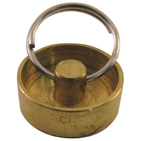 AllPoints Foodservice Parts & Supplies 111346 Brass Stopper for 1" NPS Drain