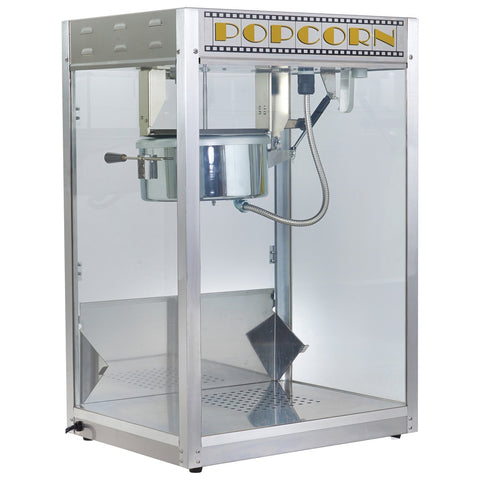 Benchmark USA 11147 Silver Screen 14 oz Countertop Popcorn Machine, 120V