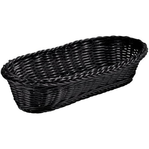 TableCraft Products 1118W Hand-Woven Oblong Polypropylene Basket