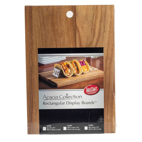 Tablecraft Products 11291 Acacia Collection 12" Rectangular Serving Board