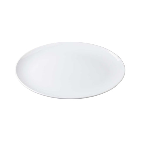 Tablecraft Products 11529 Sierra Collection Oval Melamine Serving Platter, White, 20" x 15-1/4"