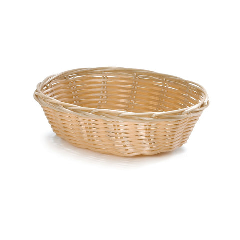 TableCraft Products 1171W 7" Oval Natural Serving Basket