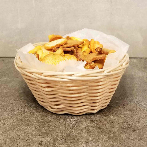 TableCraft Products 1171W 7" Oval Natural Serving Basket
