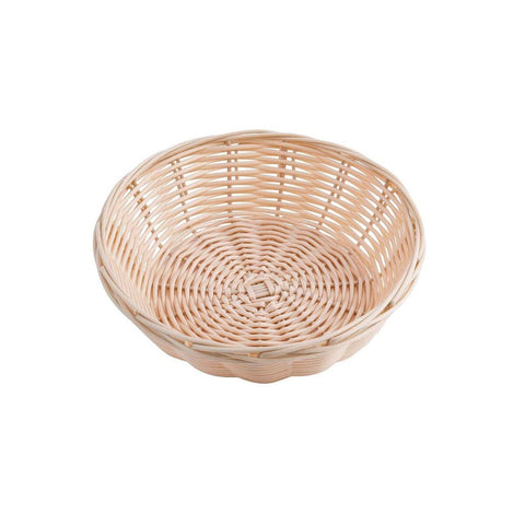 TableCraft Products 1177W 7" Dia. x 2"H Hand-Woven Round Basket