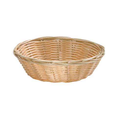TableCraft Products 1177W 7" Dia. x 2"H Hand-Woven Round Basket