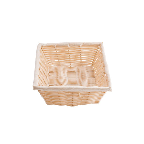 Tablecraft Products 1187W Hand-Woven Rectangular Plastic Basket