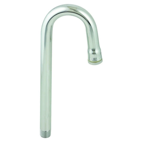 T&S Brass 119X Rigid Gooseneck Faucet Nozzle, 2-3/4" Spread, 8-3/4" Height