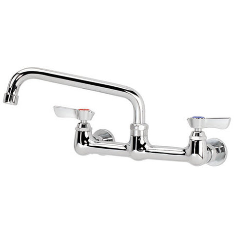 Krowne 12-808L Silver Series 8" Center Wall Mount Faucet with 8" Swing Spout