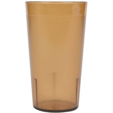 Cambro 1200P153 Colorware 12.6 oz. Amber SAN Plastic Tumbler