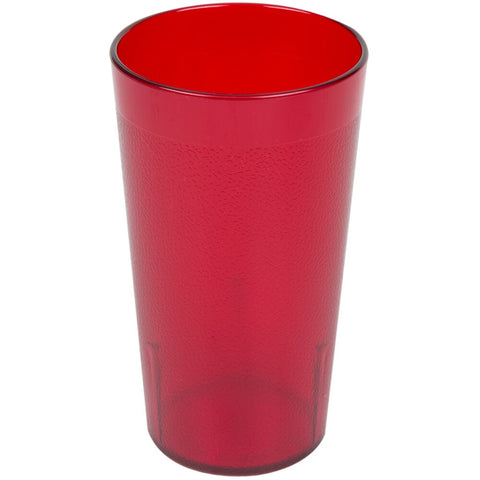 Cambro 1200P156 Colorware 12.6 oz. Ruby Red SAN Plastic Tumbler