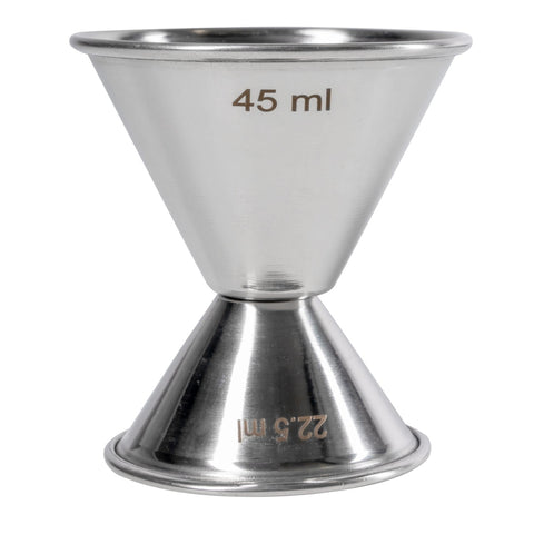 Tablecraft Products 1204 Double-Sided Combo Jigger, 3/4 oz & 1-1/2 oz, 18/8 Stainless Steel