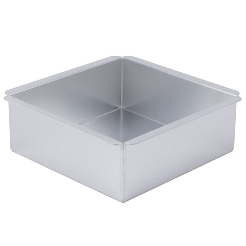 Ateco 12088 8" x 8" x 3" Aluminum Square Straight-Sided Cake Pan